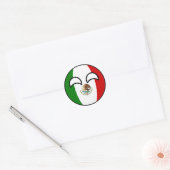 Funny Trending Geeky Mexico Countryball Ronde Sticker (Envelop)