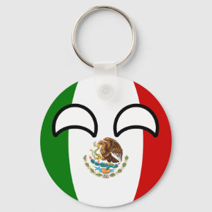 Funny Trending Geeky Mexico Countryball Sleutelhanger