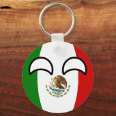 Funny Trending Geeky Mexico Countryball Sleutelhanger (Voorkant)