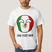 Funny Trending Geeky Mexico Countryball T-shirt (Voorkant)