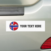 Funny Trending Geeky Norway Countryball Bumpersticker (Op auto)