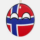 Funny Trending Geeky Norway Countryball Keramisch Ornament (Links)