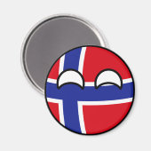 Funny Trending Geeky Norway Countryball Magneet (Voorkant / Achterkant)
