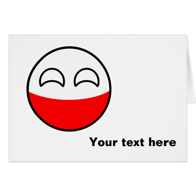 Funny Trending Geeky Poland Countryball (Voorkant Horizontaal)