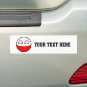 Funny Trending Geeky Poland Countryball Bumpersticker (Op auto)
