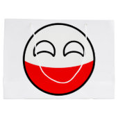 Funny Trending Geeky Poland Countryball Large Cadeautasje (Achterkant)
