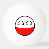 Funny Trending Geeky Poland Countryball Pingpongbal (Achterkant)