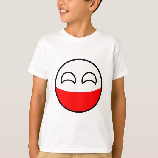 Funny Trending Geeky Poland Countryball T-shirt (Voorkant)
