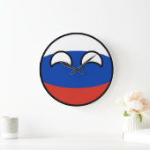 Funny Trending Geeky Russia Countryball Grote Klok (Huis)