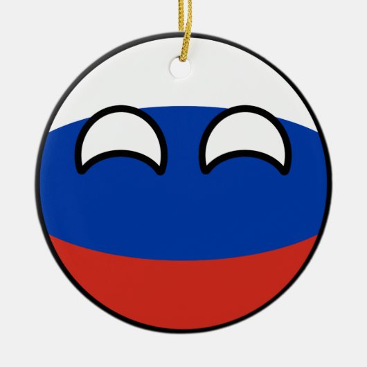 Funny Trending Geeky Russia Countryball Keramisch Ornament (Voorkant)