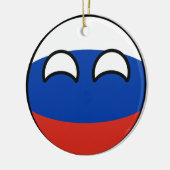 Funny Trending Geeky Russia Countryball Keramisch Ornament (Links)