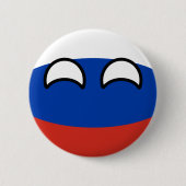 Funny Trending Geeky Russia Countryball Ronde Button 5,7 Cm (Voorkant)