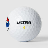 Funny Trending Geeky Servië Countryball Golfballen (Logo)