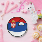 Funny Trending Geeky Servië Countryball Papieren Bordje (Feest)