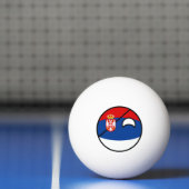 Funny Trending Geeky Servië Countryball Pingpongbal (Net)