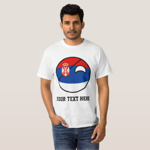 Funny Trending Geeky Servië Countryball T-shirt