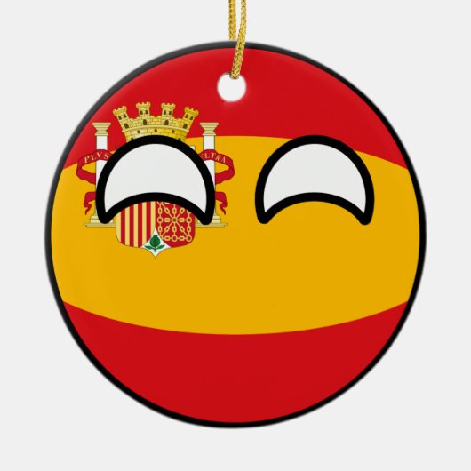 Funny Trending Geeky Spain Countryball Keramisch Ornament (Voorkant)