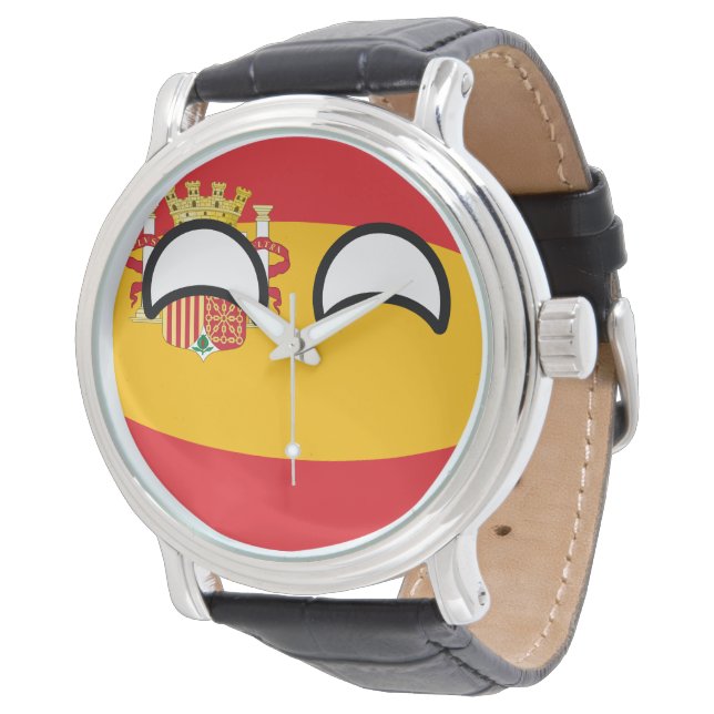 Funny Trending Geeky Spain Horloge (Gekanteld)