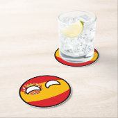 Funny Trending Geeky Spain Ronde Kartonnen Onderzetter (Insitu)
