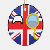 Funny Trending Geeky United Kingdom Countryball Keramisch Ornament (Links)