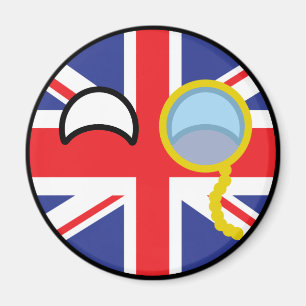 Funny Trending Geeky United Kingdom Countryball Magneet