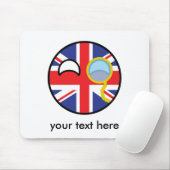 Funny Trending Geeky United Kingdom Countryball Muismat (Met muis)