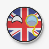 Funny Trending Geeky United Kingdom Countryball Papieren Bordje (Voorkant)
