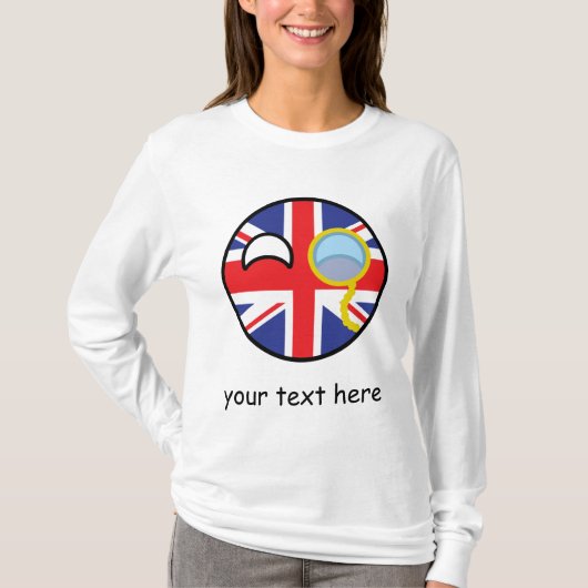 Funny Trending Geeky United Kingdom Countryball T-shirt (Voorkant)
