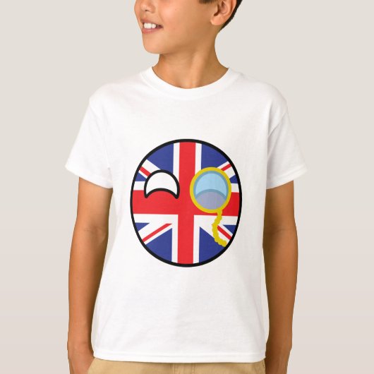 Funny Trending Geeky United Kingdom Countryball T-shirt (Voorkant)