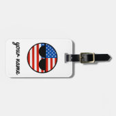 Funny Trending Geeky USA Countryball Bagagelabel (Voorkant horizontaal)