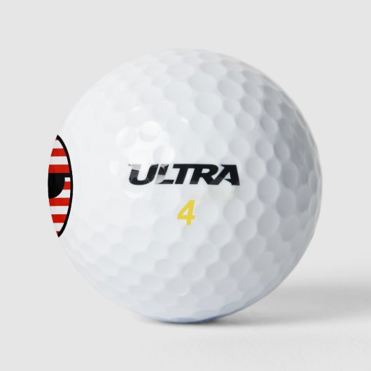 Funny Trending Geeky USA Countryball Golfballen (Logo)