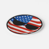 Funny Trending Geeky USA Countryball Papieren Bordje (Gekanteld)