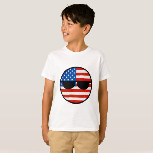 Funny Trending Geeky USA Countryball T-shirt