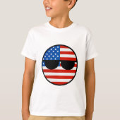 Funny Trending Geeky USA Countryball T-shirt (Voorkant)
