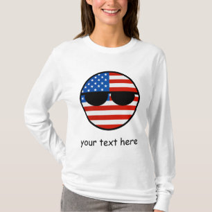 Funny Trending Geeky USA Countryball T-shirt