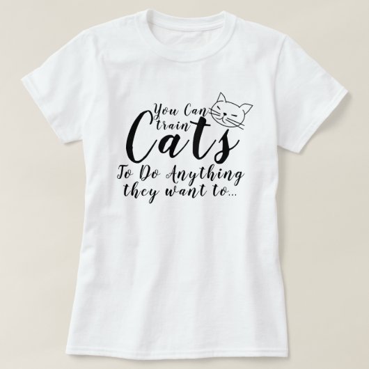 Funny Trendy Cat Quote Word Cat Pun T-shirt Design (Design voorkant)