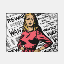 Funny trendy humor Gevaarlijke vrouw Krantenkrant