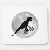 Funny Trex Flying Moon Design Muismat (Voorkant)