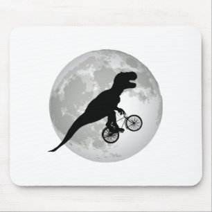 Funny Trex Flying Moon Design Muismat
