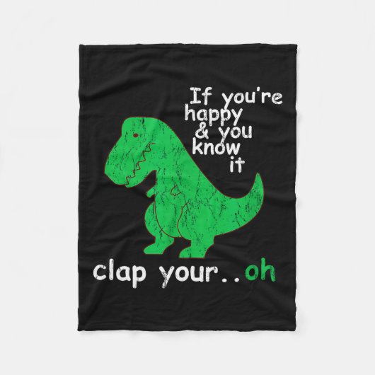 Funny Trex T Rex Shirt By Londonseite_ If You're H Fleece Deken (Voorkant)