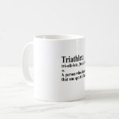 Funny Triathlon Definition - Coffee Mug Koffiemok (Voorkant links)