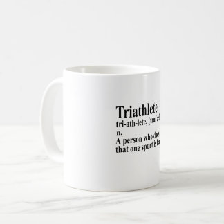 Funny Triathlon Definition - Coffee Mug Koffiemok