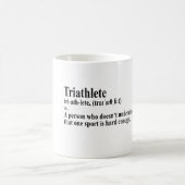 Funny Triathlon Definition - Coffee Mug Koffiemok (Center)