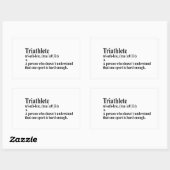 Funny Triathlon Definition - Sticker (Vel)