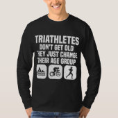 Funny Triathlon Design Mannen Women Triathletes Sw T-shirt (Voorkant)