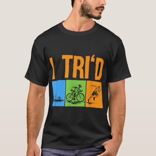 Funny Triathlon Design Triathletes Mannen Vrouwen T-shirt (Voorkant)