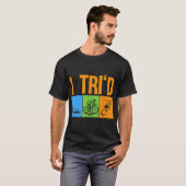 Funny Triathlon Design Triathletes Mannen Vrouwen T-shirt (Voorkant volledig)