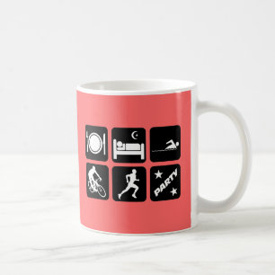 Funny triathlon koffiemok
