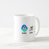 Funny triathlon koffiemok (Voorkant rechts)