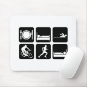 Funny triathlon muismat (Met muis)